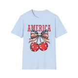 4th of July Cherries T-Shirt — America Patriotic Cherry Graphic Tee