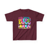 Kids Tee — "Chillin' With My Peeps" Bunny Sunglasses Shirt