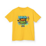 Last Day of School Kids Tee — “bruh we out” Personalized Kids T-Shirt