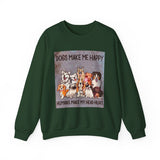 Dogs Make Me Happy Crewneck Sweatshirt