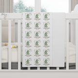 Baby Blanket - Cute Green Dinosaur 'Little Roars' Fleece Baby Blanket, Soft Nursery Throw for Newborns & Infants