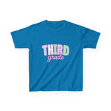 Third Grade Kids T‑Shirt — Pastel School Back to School Tee