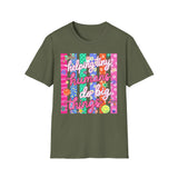 T-Shirt — "Helping Tiny Humans Do Big Things" Colorful Caregiver Tee