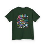 Kids T-Shirt — 'Guess Who's Back' Retro Gamer Dinosaur Graphic Tee
