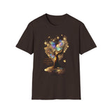 Butterfly Tree T-Shirt — Iridescent Butterfly Magic Graphic Tee - Don't Go Through Life. Grow Through Life