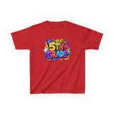 5th Grade Kids T-Shirt — Colorful Back-to-School Graduation Tee