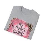 World's Greatest Mom Animal Print T-Shirt