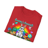 Bunny's Favorite Teacher T-Shirt — Colorful Easter Tee for Educators