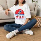 Funny "MILF Man I Love Fireworks" 4th of July T-Shirt