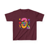 Third Grade Kids T‑Shirt — Cute Donut & School Icons Back-to-School Tee