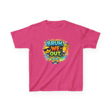 Last Day of School Kids Tee — “bruh we out” Personalized Kids T-Shirt