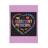 Assistant Principal Velveteen Plush Blanket — Inspirational School Leader Gift
