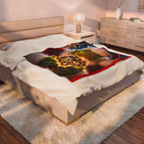 Tara the Grinch Christmas Velveteen Plush Blanket