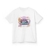 Personalized 'Peace Out Kindergarten' Kids Tee — Custom Name, Multiple Colors