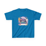 Personalized 'Peace Out Kindergarten' Kids Tee — Custom Name, Multiple Colors