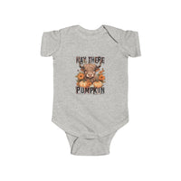 Infant Onesie - Hay There Pumpkin Fall Onesie with Farm Animal Design