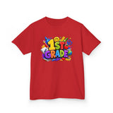 1st Grade Kids T‑Shirt – Colorful Back to School Design