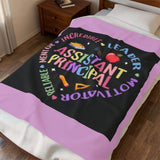 Assistant Principal Velveteen Plush Blanket — Inspirational School Leader Gift
