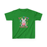 Kids Tee — "Some Bunny Loves Me" Colorful Easter Shirt