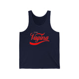 Vagina Logo Tank — Bold Feminist Statement Jersey Tank for Men & Women