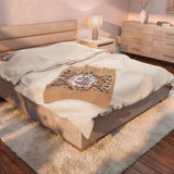 Velveteen Plush Blanket – "I Run on Coffee & Murder Shows" Cozy Throw