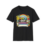 Peace Out School Tee — Personalized Last Day of School Shirt for Teachers