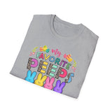 Mommy Shirt — "My Favorite Peeps Call Me Mommy" Easter Animal Print Tee