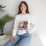 Fall Leaves and Football Crewneck Sweatshirt