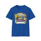 Peace Out School Tee — Personalized Last Day of School Shirt for Teachers
