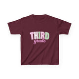 Third Grade Kids T‑Shirt — Pastel School Back to School Tee