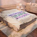 Plush Blanket - 'Fuck Everything' Funny Quote Design