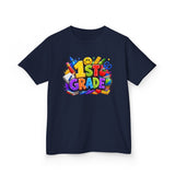 1st Grade Kids T‑Shirt – Colorful Back to School Design