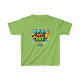 Last Day of School Kids Tee — “bruh we out” Personalized Kids T-Shirt