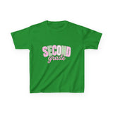 Second Grade Kids T‑Shirt — Cute Pastel Back‑to‑School Tee