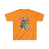 Kids T-Shirt — 'Guess Who's Back' Retro Gamer Dinosaur Graphic Tee