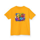 5th Grade Kids T-Shirt — Colorful Back-to-School Graduation Tee