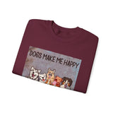 Dogs Make Me Happy Crewneck Sweatshirt