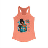 Brunette "Overthinker" Women's Ideal Racerback Tank
