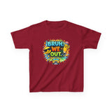 Last Day of School Kids Tee — “bruh we out” Personalized Kids T-Shirt
