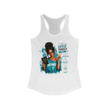 Brunette "Overthinker" Women's Ideal Racerback Tank