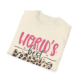 World's Best Mom Animal Print T-Shirt