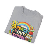 Peace Out School Tee — Personalized Last Day of School Shirt for Teachers