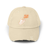 Funny "Va Fan Ghoul" Unisex Distressed Cap