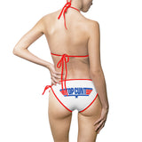 Hilarious "Top C*nt" Bikini Swimsuit — Women's String Two-Piece Beachwear