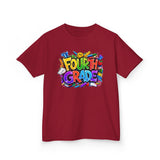 Fourth Grade Kids T‑Shirt — Colorful Back-to-School Tee