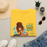 T-Shirt — “I Might Be an Overthinker But…I Overthink so I can Overcome” Red Head Graphic Tee for Overthinkers