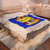 Teacher Life Velveteen Plush Blanket – Back to School Classroom Supplies Design