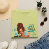 T-Shirt — “I Might Be an Overthinker But…I Overthink so I can Overcome” Red Head Graphic Tee for Overthinkers