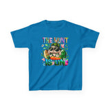 Kids Easter Bunny 'The Hunt Is On' Tee — Colorful Egg Hunt Shirt for Children