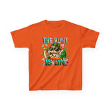 Kids Easter Bunny 'The Hunt Is On' Tee — Colorful Egg Hunt Shirt for Children